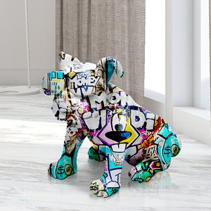 Nuova Statuetta Decorativa per Casa Personalizzabile, Scultura di Bulldog Francese, Scultura da Giardino - Product Image 4