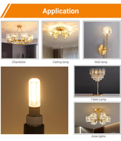 Ampoule LED G9 4W 400LM, Lampe Capsule en Céramique PC, AC120V 60Hz 2700-6500K, Culot G9, Lumière LED Corn pour Lustre Domestique