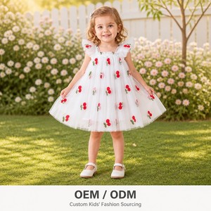 Nouvelle <span class=keywords><strong>Robe</strong></span> d'été pour Filles Style Coréen, Dentelle, Col Rond, Papillon Stéréo Mignon, Coupe <span class=keywords><strong>Princesse</strong></span>, Écologique, Sans Manches, Coupe Évasée - Product Image 1
