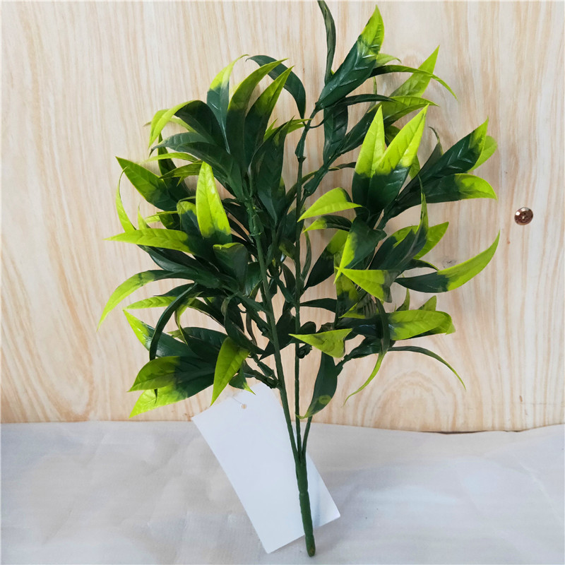 32cm antler leaves fresh green
