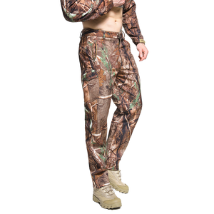 Men Camouflage Cargo <b>Pants</b> Breathable Outdoor Casual Drawstring Waist Straight Fit - Product Image 1