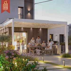 <span class=keywords><strong>Toldo</strong></span> Motorizado de Aluminio para Exteriores de 3x3, <span class=keywords><strong>3x4</strong></span>, 4x4, 6x4 Metros con Lona de PC y Control Remoto para Jardín, Patio, Balcón, Pérgola - Product Image 1
