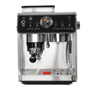 20 Bar Pumpe Espresso Cappuccino Maker Temperatur regelung Italienische elektrische Kaffee maschine mit Mühle
