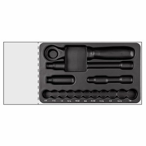 Ensemble d'outils en plastique avec 10 pièces et marquages de taille pour la logistique et l'utilisation en entrepôt - Product Image 1