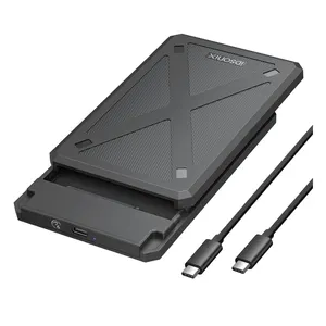 2.5英寸固态硬盘/硬盘机箱，USB C 3.1至SATA III，6Gbps高速免工具驱动器外壳，兼容东芝，三星，WD黑色