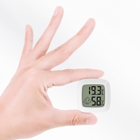 Higrometer Digital termometer ruangan, alat pengukur kelembapan dan suhu ruangan