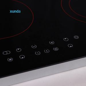 Table de cuisson électrique en céramique infrarouge à 4 brûleurs intégrée Xunda, avec commande tactile par capteur, certifiée CE - Product Image 4