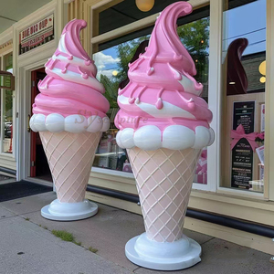 Sợi Thủy Tinh Điêu Khắc Ngoài Trời Món Tráng Miệng Loạt Trang Trí Nội Thất Doughnut Kem Macaron Tượng Mall Thú Vị Trang Trí - Product Image 1