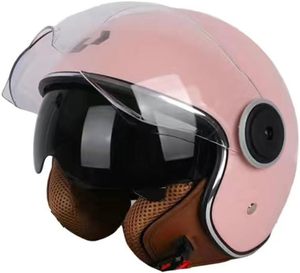 Dot/ECE Được Phê Duyệt Mở Mặt Retro 3/4 Xe Máy Mũ Bảo Hiểm Cho Người Lớn Kép Visors <span class=keywords><strong>Scooter</strong></span> Casco Cho Nam Giới Phụ Nữ - Product Image 5