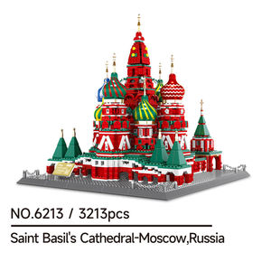 Wange 6213 Saint Basil's Cathedral Moscow Russia Block Bricks Model Children Assembly Educational Building Block Plastic Toy Set - Product Image 6