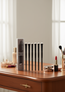 Set di Pennelli per Trucco Crenpall PZ X600 6 Pezzi Pennello per Polvere in Nylon con Manico Rotondo in Legno - Product Image 2