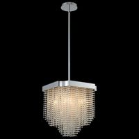 Lustre rectangulaire en cristal K9 chromé avec glands pour la décoration des restaurants