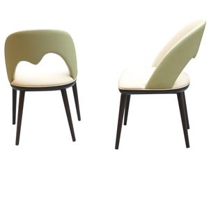 सुंदर डिजाइन डाइनिंग चेयर नकली चमड़े के साथ ठोस लकड़ी के पैर के साथ सुंदर डिजाइन डाइनिंग चेयर नकली चमड़े - Product Image 1