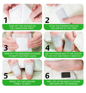 <span class=keywords><strong>Herblay</strong></span> Meilleure Vente Detox Pads Foot Patch Détoxification Nettoyage En Profondeur Détoxifier Foot Patch - Product Image 6