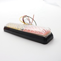 Fabriqué en Chine, feu arrière rectangulaire 24 LED pour remorque, véhicule, bateau, camion, 2 couleurs