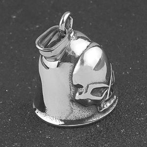 Colgante de Campana Guardiana Aquila de Acero Inoxidable 316L para Motociclistas, Campana de Calavera con Temática Religiosa Cristiana, Collar de Motocicleta - Product Image 4