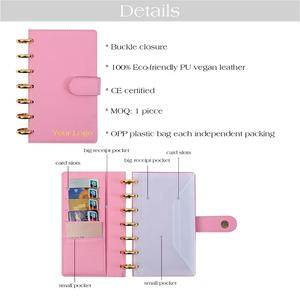 होंगबो सबसे ज्यादा बिकने वाली 7-रंग डिस्क-बाउंड ए 6 एम्बॉस्ड पेबल बजट बिंदर प्लानर सिस्टम के रूप में नकद लिफाफे के साथ - Product Image 5