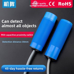 Công tắc lân cận điện dung M30 Cg2T-P3015N-O3A2 cảm biến mức chất lỏng Vật liệu đầu dò IP67 đánh giá Khoảng cách cảm biến 2-30mm - Product Image 3