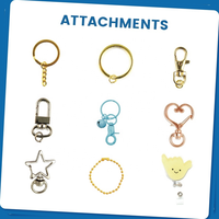 Porte-clés Anime en Métal Exquis, Motif Personnalisé, Plaqué Or, Émail Dur, Porte-clés en Métal Coloré avec Breloques