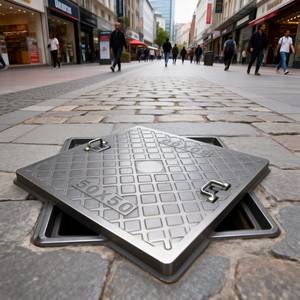 경량 FRP 맞춤형 색상 및 크기 맨홀 뚜껑 (직사각형, 정사각형, 원형) EN124 표준 도매 가능 - Product Image 1