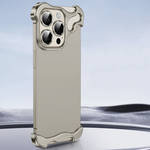 เคสโลหะสำหรับโทรศัพท์แบบพิเศษแผ่นรองมุมแบบไม่มีกรอบกรอบกรอบฝาครอบกล้องโลหะมีสีที่ต่างกันสำหรับ <span class=keywords><strong>iPhone</strong></span> - Product Image 3