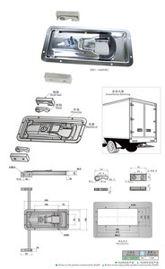 SK1-16C03 <span class=keywords><strong>container</strong></span> xử lý chốt cho tủ lạnh xe tải xử lý khóa - Product Image 2