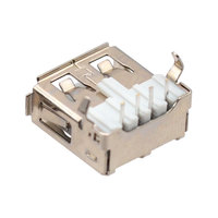 AF Connecteur de raccordement fil-à-carte USB Type A 4 broches, coudé à 90 degrés, 5V 1A, avec isolation blanche et boîtier en fer