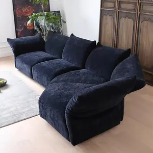 ATUNUS italiano schienale regolabile bracciolo funzionale divano Set Smart cuscino Relax velluto Comfort mudulare divano componibile