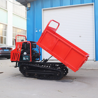 CE EPA Hydraulic Tipping 750KG Mini Dumper Muldenkipper Crawler Mini Crawler Transport Truck Gummi ketten transporter