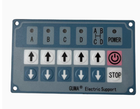 Support de stabilisation électrique 12V robuste de type C pour remorques de camping-cars et caravanes, en acier, pour le remorquage