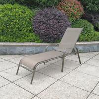 Chaise longue moderne réglable, chaises longues en métal tout temps pour l'extérieur, plage, terrasse, parc, hôtel - Lits de soleil de luxe