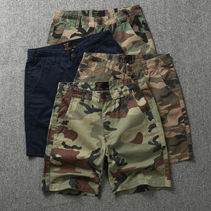 Vente chaude 100% coton été multi-poches pantalons courts décontracté 2 poches Cargo Shorts pour hommes - Product Image 5