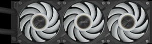Refroidisseur de processeur <span class=keywords><strong>AORUS</strong></span> WATERFORCE X II 360 avec roulement à fluide, 3 ventilateurs ARGB de 120 mm, dissipateur thermique en aluminium et cuivre - Product Image 6