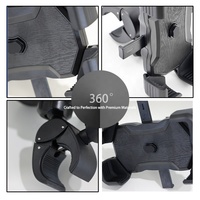 LINGQI Support rotatif pour moto 360 Support de téléphone portable antidérapant pour vélo Support de téléphone pour quad vélos électriques