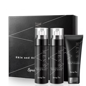 Kit de productos para el cuidado de la piel para hombre, loción hidratante facial de marca privada
