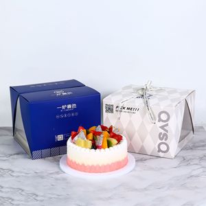 Imee Sang Trọng Trong Kho 4 6 8 Inch Trắng Vàng Bánh Hộp Hoa Với Cửa Sổ Bán Buôn Cho Đám Cưới Sinh Nhật Ngày Valentine - Product Image 6