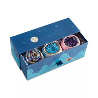 Carton de luxe personnalisé boîte-cadeau de bombe de bain avec logo pour emballage de bombe de bain