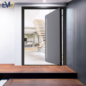 ประตูบานพับหน้าบ้านอลูมิเนียมดีไซน์ทันสมัยสไตล์ใหม่สำหรับวิลล่า - Product Image 6
