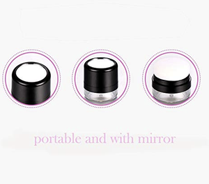 Caja de polvo con espejo para viaje, caja de polvo portátil con esponja De Seta, para base cosmética, colorete - Product Image 5