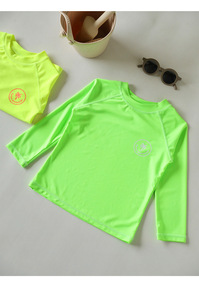 Maillot de bain pour garçon à manches longues UPF 50+ personnalisé, vêtements de plage pour l'été, séchage rapide, col rond, maillot de bain pour enfants, Rashies - Product Image 5