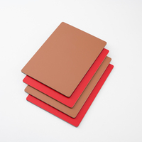 Panneau composite en aluminium (ACP) solide revêtu de PVDF personnalisé, léger et facile à installer pour la décoration de devantures de magasins