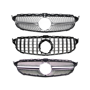 Kit de carrosserie de lèvre de becquet de calandre de pare-chocs avant arrière de modification de voiture W205 pour Benz classe C W205 pré à C63 2015-2018 en vente - Product Image 2