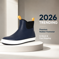 Bottes de pluie courtes pour femmes en néoprène souple avec languette de traction, idéales pour le jardinage et l'usage quotidien par temps pluvieux – Meilleures ventes