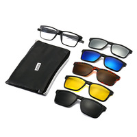 Barcur-nouveau modèle TR 90 avec 5 lentilles polarisées, à CLIP, lunettes de sport, vente en gros