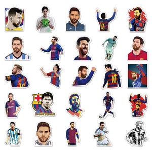 51pcs Chất lượng cao Máy Tính Xách Tay <span class=keywords><strong>iPad</strong></span> die-cut tự dính tùy chỉnh sticker bóng đá Sao Vinyl PVC Lionel andres Messi dán - Product Image 3
