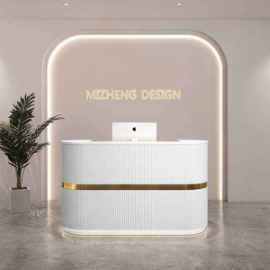 Mostrador de Recepción Minimalista de Diseño Europeo para <span class=keywords><strong>Yoga</strong></span>, Tienda de Ropa Femenina, Salón de Belleza, Salón de Uñas, Gestión de la Piel - Product Image 1