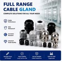 Presse-étoupes en nylon IP68 personnalisées G connecteur en plastique de pouce de filetage avec tête fixe étanche pour diverses applications