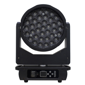 HUINENG Iluminación Profesional para Escenario, Iluminación de Escenario, Luz LED RGBW de 12W, <span class=keywords><strong>Zoom</strong></span> de Haz Móvil para Dj, Discoteca, Boda, Bar, Club, 37 Unidades - Product Image 1