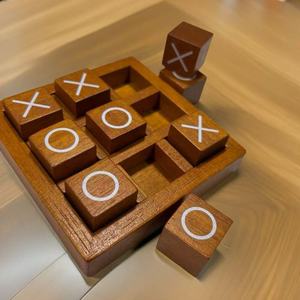 เกม Tic Tac Toe ไม้มาใหม่เกมกระดานเพื่อการศึกษาสำหรับแก้ปริศนาฝึกสมอง - Product Image 3