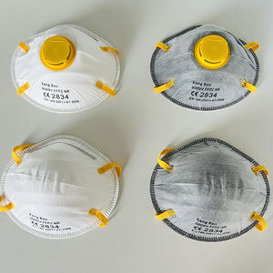 Masker Wajah FFP2 Sekali Pakai 4 Lapis dengan Busa Filter Karbon Aktif Bantalan Hidung Anti Debu Kabut untuk Alergi Serbuk Sari - Product Image 5